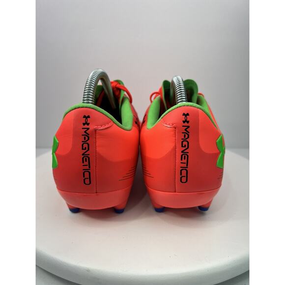Under Armour UA Magnetico Pro 3 FG Womens Sz 11 Soccer Cleats 3027497-600 Orange - Picture 6 of 11